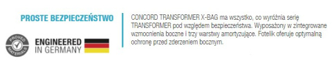 X-Bag Transformer Concord, Fotelik samochodowy 15-36 kg X-Bag Transformer Concord, Fotelik samochodowy 15-36 kg