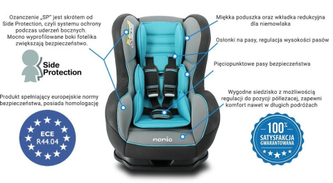 Cosmo Luxe 0-25 kg Nania, uchylny Cosmo Luxe 0-25 kg Nania, uchylny