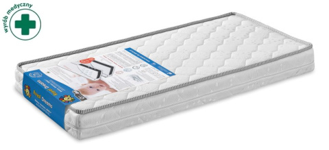 Materac do łóżeczka dziecięcego FIKI MIKI ODEO PLUS 120X60 CM Pianka HR / PUR / Lateks Materac do łóżeczka dziecięcego FIKI MIKI ODEO PLUS 120X60 CM Pianka HR / PUR / Lateks