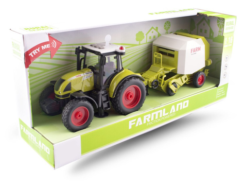 Traktor, ciągnik rolniczy z belownicą zabawka