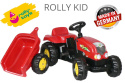 Traktor Rolly Kid z przyczepką czerwony