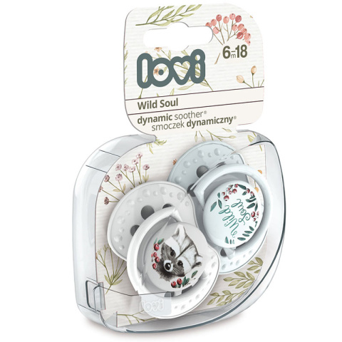 Smoczek uspokajający dla dziecka LOVI 6-18m Wild Soul Boy 2 szt. Smoczek uspokajający dla dziecka LOVI 6-18m Wild Soul Boy 2 szt.