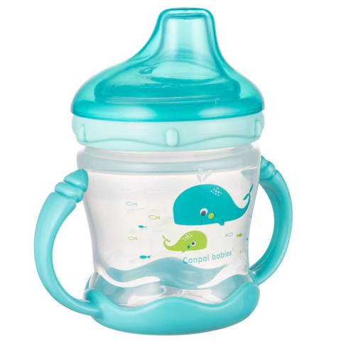 Canpol babies kubek niekapek miękki silikonowy ustnik 180ml LOVE&SEA Niebieski Canpol babies kubek niekapek miękki silikonowy ustnik 180ml LOVE&SEA Niebieski