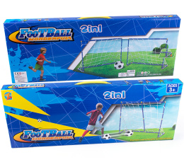 Bramki piłkarskie dla dzieci - zestaw bramek piłkarskich 2w1 dla dziecka z piłką i pompką