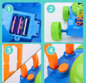 Kosiarka na bańki mydlane na baterie z płynem - Zabawka do ogrodu dla dzieci
