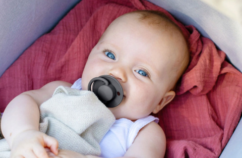 Smoczek uspokający dla dziecka BIBS De Lux One Size BLOSSOM 1szt. Smoczek uspokający dla dziecka BIBS De Lux One Size BLOSSOM 1szt.