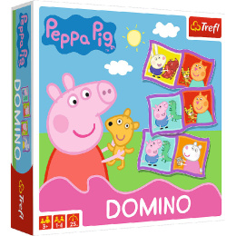 Domino Świnka Peppa TREFL - kultowa gra z bohaterami bajki z Peppą