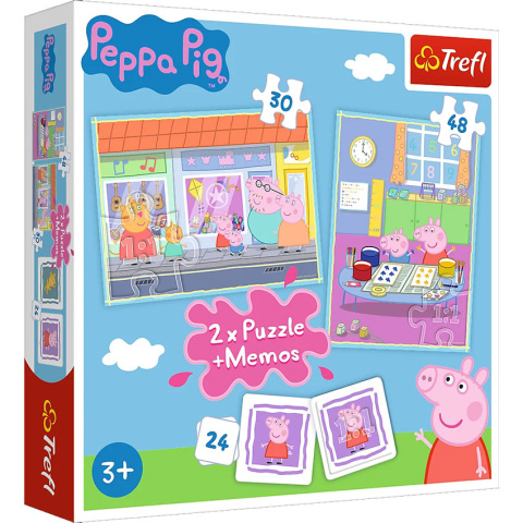 Puzzle 2w1+ memos - Dzien Peppy Puzzle 2w1+ memos - Dzien Peppy