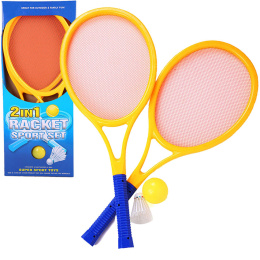 Paletki zestaw rakietek plażowych badminton z piłeczką i lotką