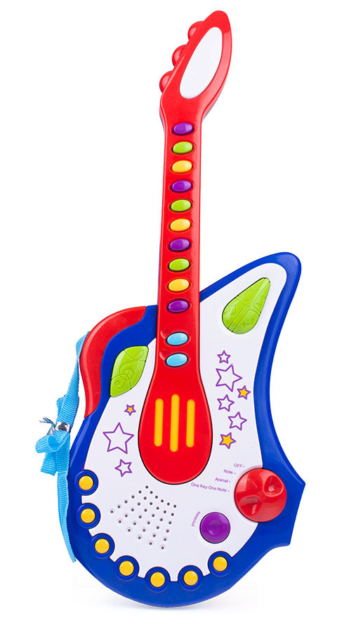 Gitara, muzyczna zabawka dla dzieci - instrument z wbudowanymiu dźwiękami