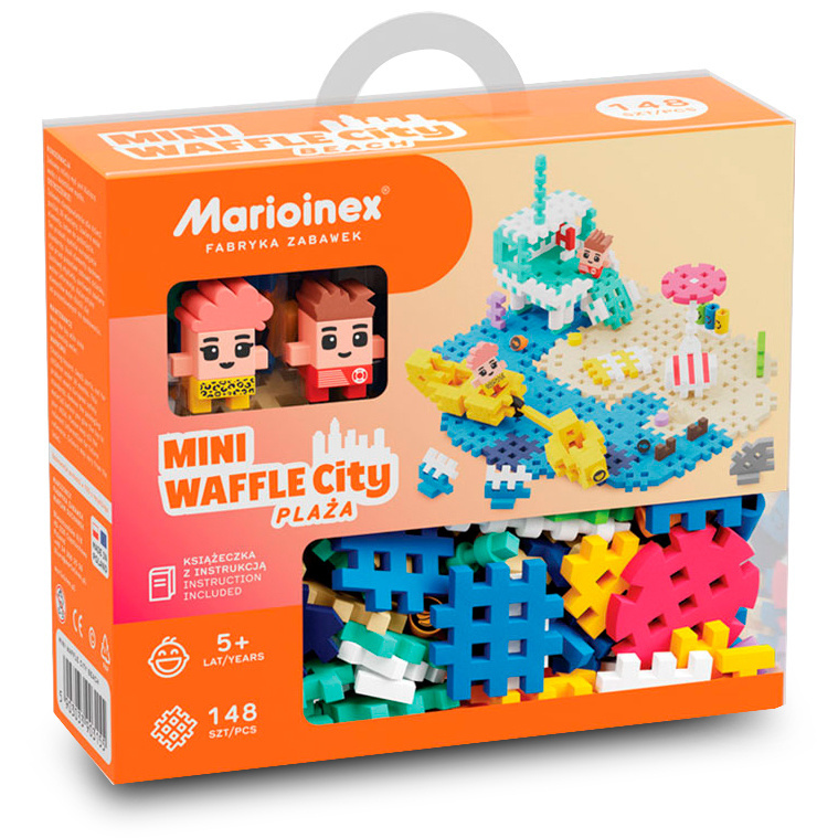 Mini Wafle City plaża 148 el Marioinex klocki konstrukcyjne Mini Wafle City plaża 148 el Marioinex klocki konstrukcyjne