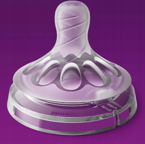 Smoczek silikonowy do butelki Philips AVENT, antykolkowy - seria Natural 2 KASZKA 6m+ / 2szt. Smoczek silikonowy do butelki Philips AVENT, antykolkowy - seria Natural 2 KASZKA 6m+ / 2szt.