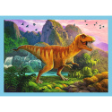Trefl Puzzle 4w1 | Wyjątkowe dinozaury, puzzle z motywem dinozaurów