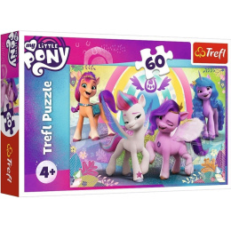 Trefl Puzzle 60 el. | My Little Pony - Urocze Kucyki , puzzle z motywem koników