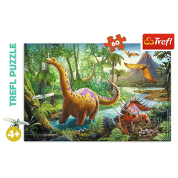 Wędrówka Dinozaurów  puzzle trefl