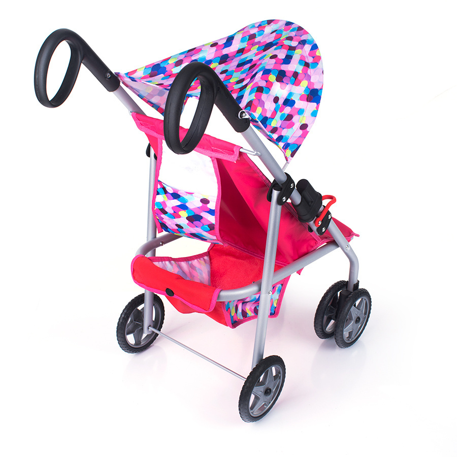 Wózek dla lalki różowy spacerówka