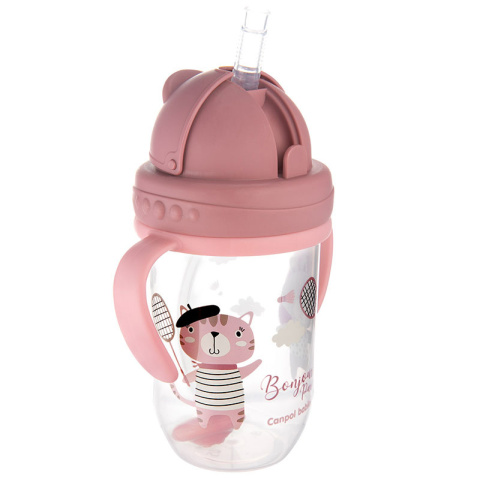 Canpol babies Kubek Niekapek ze składaną rurką silikonową z odważnikiem 270 ml BONJOUR PARIS czerwony Canpol babies Kubek Niekapek ze składaną rurką silikonową z odważnikiem 270 ml BONJOUR PARIS czerwony