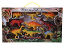 Zestaw figurek do zabawy - Rodzina Dinozaurów - 9 sztuk Gatunki Dinozaurów
