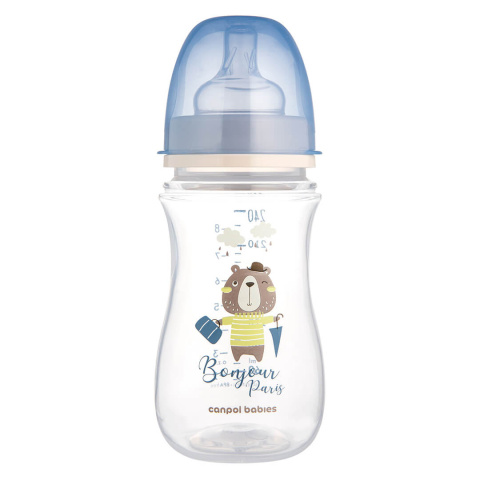 Canpol babies butelka szeroka antykolkowa 240ml PP EasyStart BONJOUR PARIS Canpol babies butelka szeroka antykolkowa 240ml PP EasyStart BONJOUR PARIS