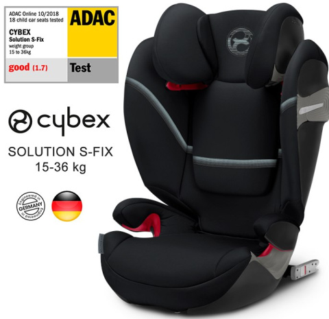 Fotelik samochodowy Solution S-Fix Deep Black Cybex 15-36 kg