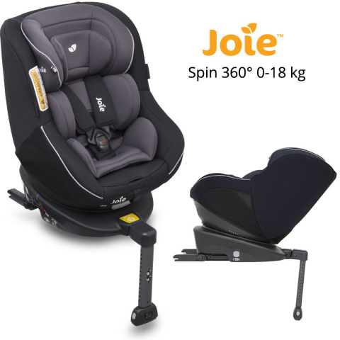 Fotelik Spin 360 Two Tone Black isofix obracany Fotelik Spin 360 Two Tone Black isofix obracany