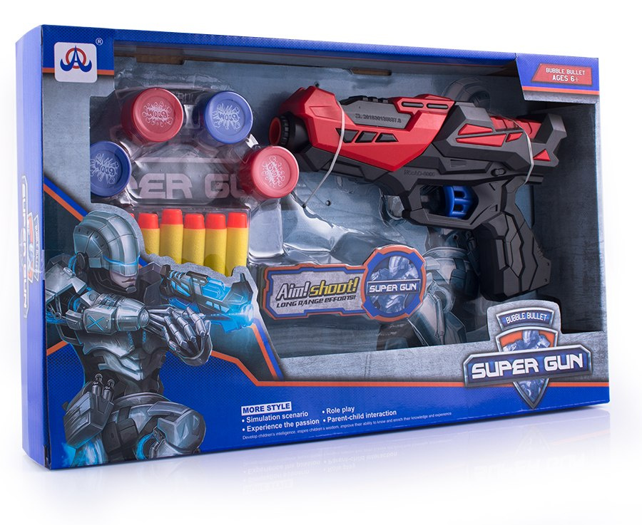 Zabawka pistolet ze strzałkami z pianki Zabawka pistolet ze strzałkami z pianki