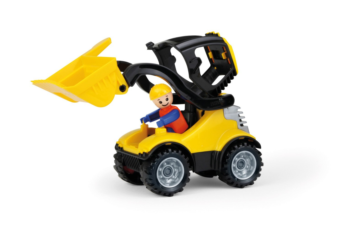 Spychacz LENA z figurką kierowcy 17 cm Spychacz LENA z figurką kierowcy 17 cm