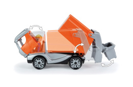 Śmieciarka LENA Truckies z figurką kierowcy 17 cm odpinany kontener