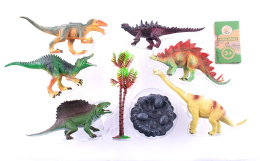 Zestaw 6 dużych figurek dinozauów w opakowaniu