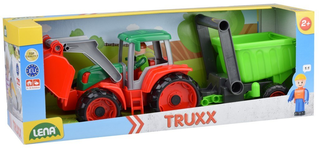 Pojazd rolniczy LENA traktor z łyżką i przyczepą Pojazd rolniczy LENA traktor z łyżką i przyczepą