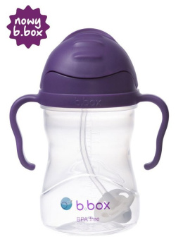 B.Box Innowacyjny Bidon z obciążoną słomką 240 ml dla dzieci, BBOX - winogronowy