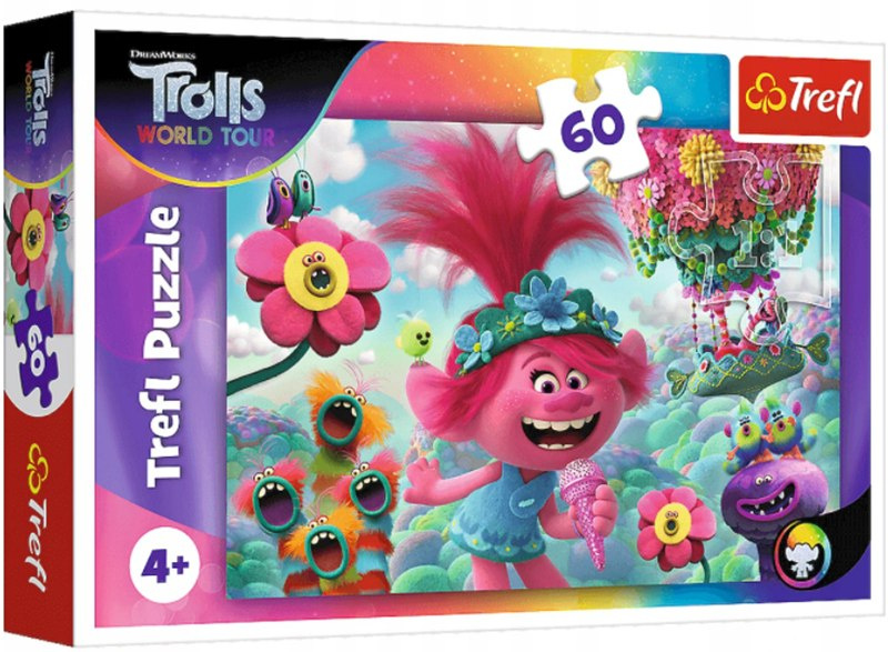 W muzycznym świecie Troli bajkowe puzzle W muzycznym świecie Troli bajkowe puzzle