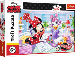 Trefl Puzzle 160 el. | Myszka Minnie - Dzień z przyjaciółką - puzzle dla dzieci z motywem bajkowym