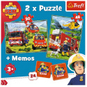 Strażacy w akcji - puzzle Strażak Sam 2w1
