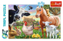 Puzzle dla dziecka z motywem zwierzątek hodowlanych