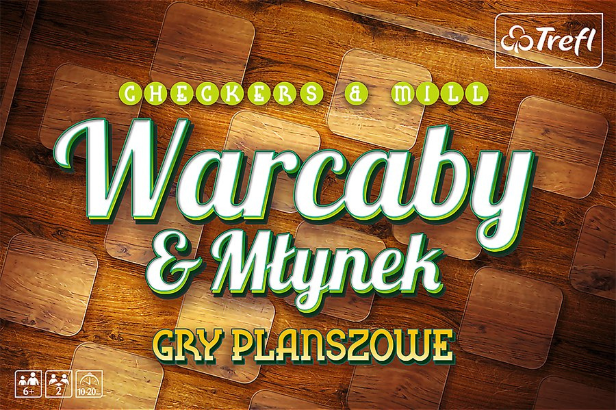 GRA PLANSZOWA WARCABY DLA DZIECKA TREFL GRA PLANSZOWA WARCABY DLA DZIECKA TREFL