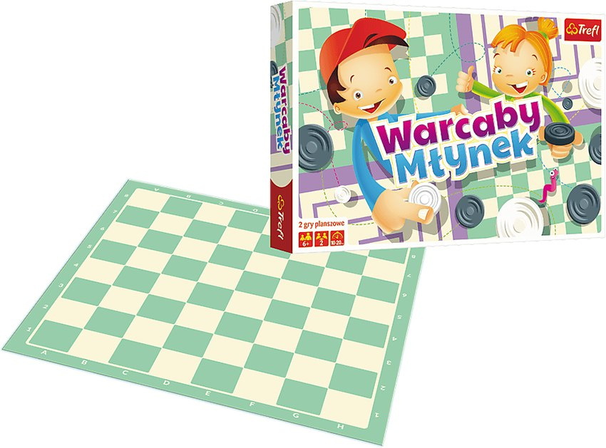 Warcaby młynek ilustrowany Trefl Warcaby młynek ilustrowany Trefl
