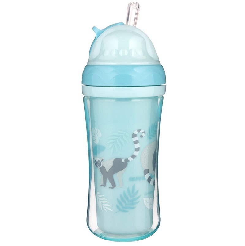 Canpol babies bidon ze składaną rurką silikonową 260ml lemur Canpol babies bidon ze składaną rurką silikonową 260ml lemur