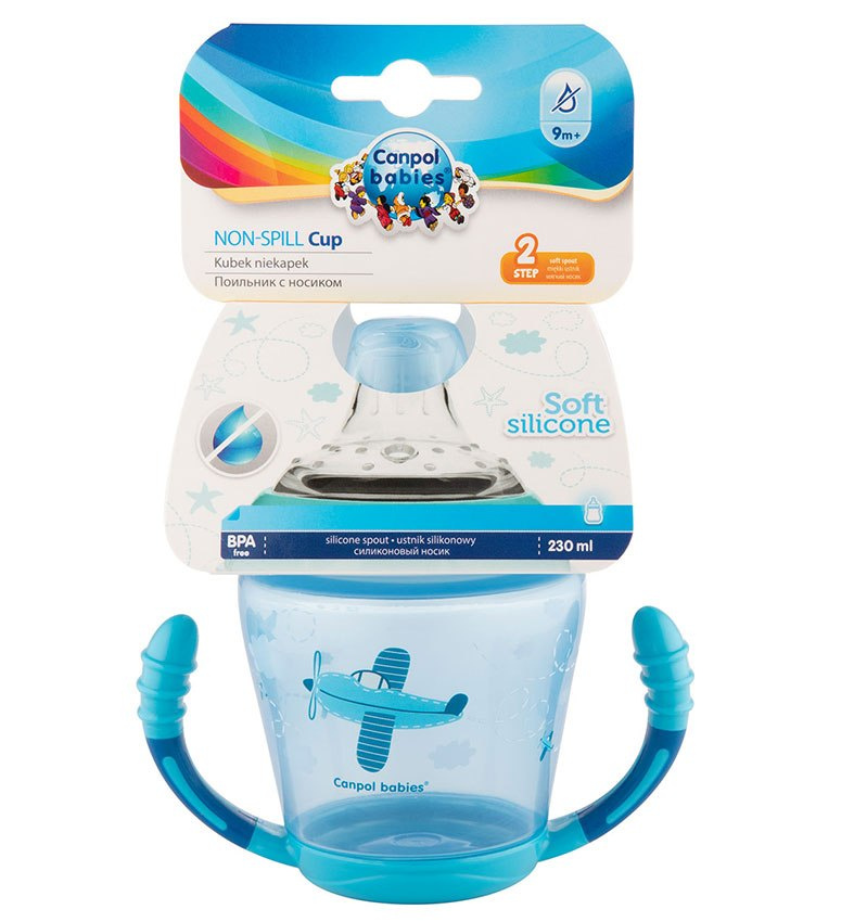 Canpol babies kubek niekapek miękki silikonowy ustnik 230ml TOYS Canpol babies kubek niekapek miękki silikonowy ustnik 230ml TOYS