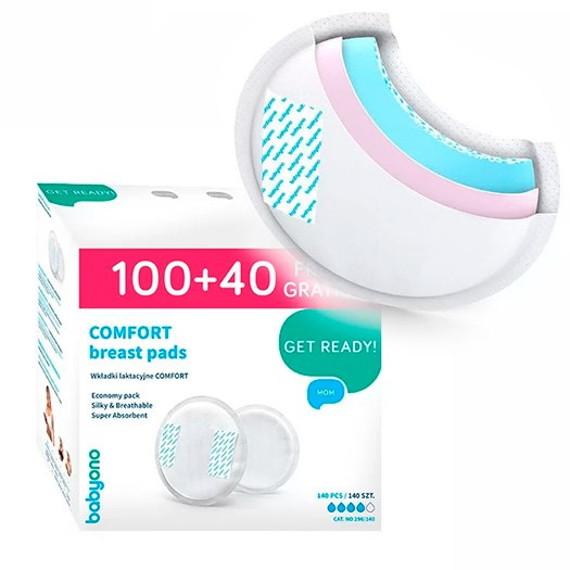 Babyono wkładki laktacyjne comfort 100+40 Babyono wkładki laktacyjne comfort 100+40
