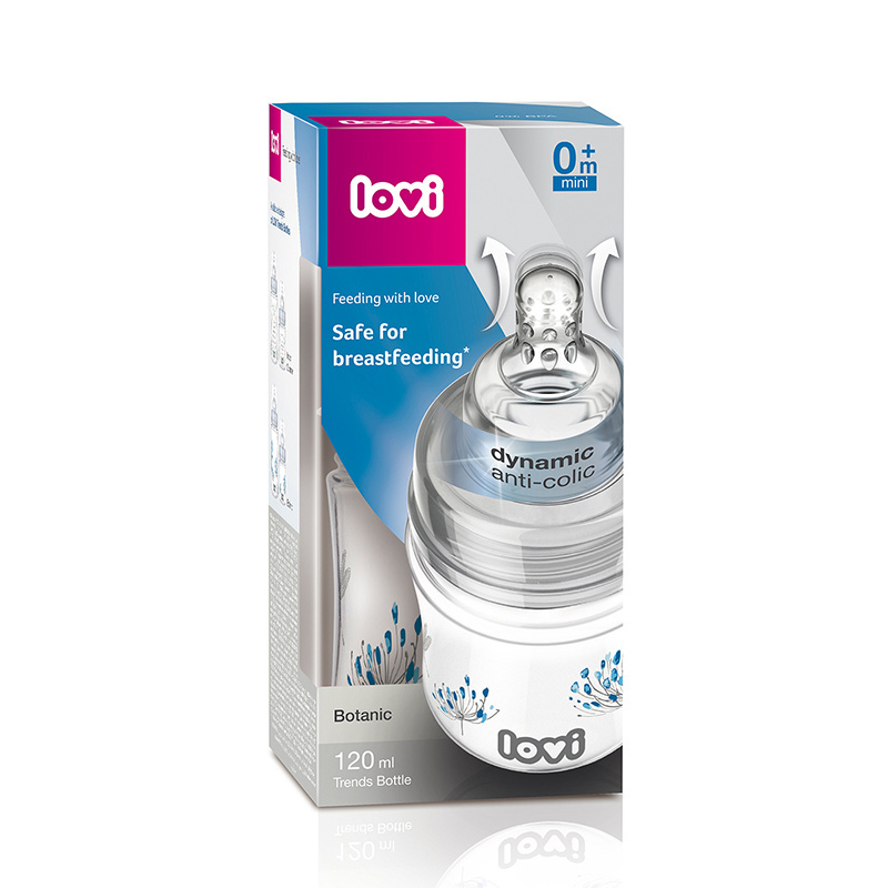 Butelka LOVI 120ml 0m+ Botanic Trends Butelka LOVI 120ml 0m+ Botanic Trends