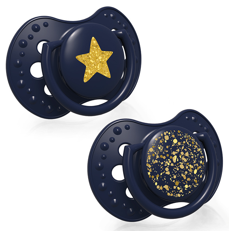 Smoczek uspokajający dla dziecka LOVI 0-3 m Stardust Blue 2 szt. Smoczek uspokajający dla dziecka LOVI 0-3 m Stardust Blue 2 szt.