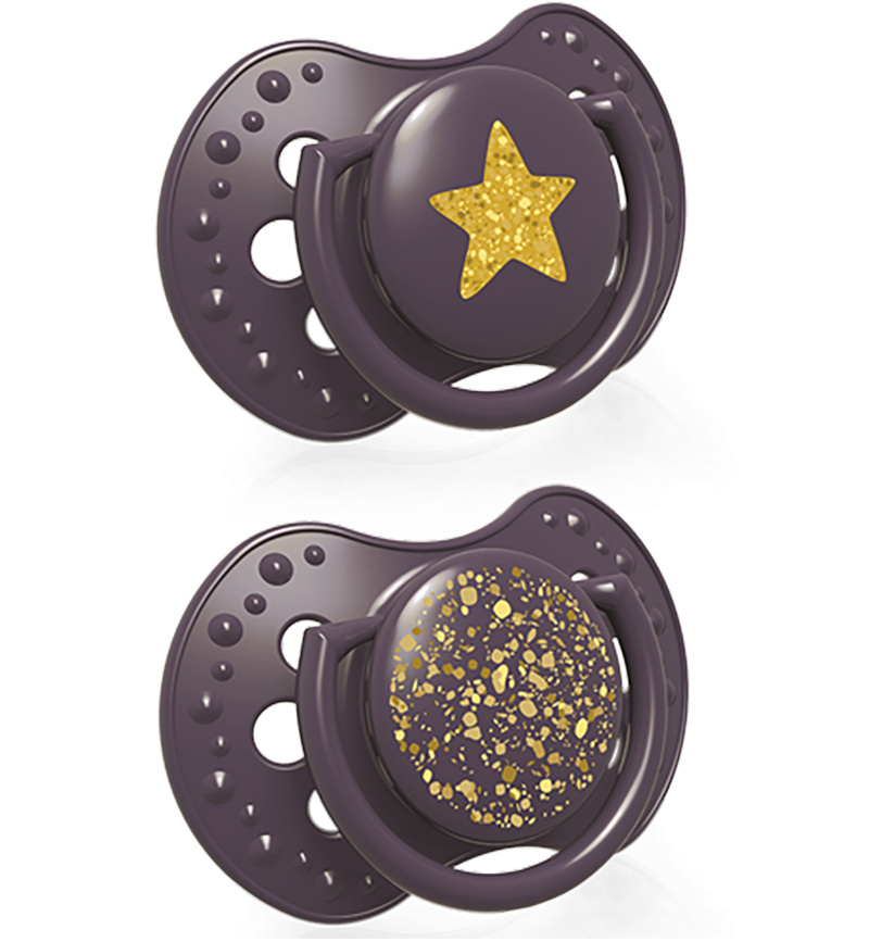 Smoczek uspokajający dla dziecka LOVI 0-3 m Stardust Violet 2 szt. Smoczek uspokajający dla dziecka LOVI 0-3 m Stardust Violet 2 szt.