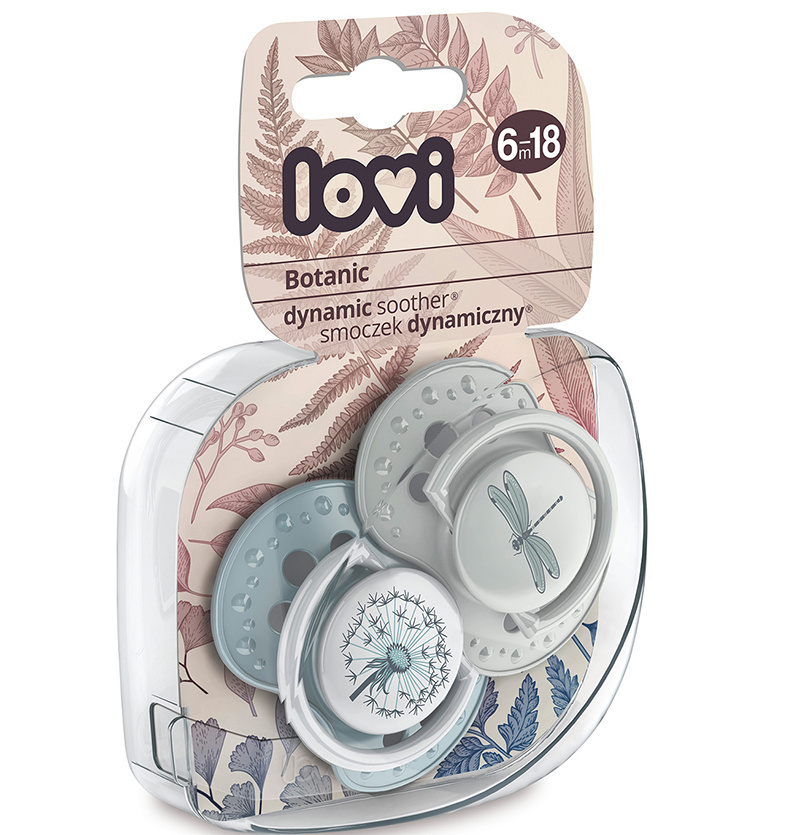 Smoczek uspokajający dla dziecka LOVI 6-18 m Botanic Boy 2 szt. Smoczek uspokajający dla dziecka LOVI 6-18 m Botanic Boy 2 szt.