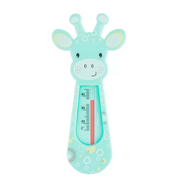 Termometr do wody dla niemowląt - kąpiel noworodka - Żyrafa, kolor miętowy