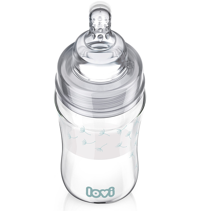 LOVI BUTELKA SZKLANA DIAMOND GLASS 250ML 0m+ LOVI BUTELKA SZKLANA DIAMOND GLASS 250ML 0m+