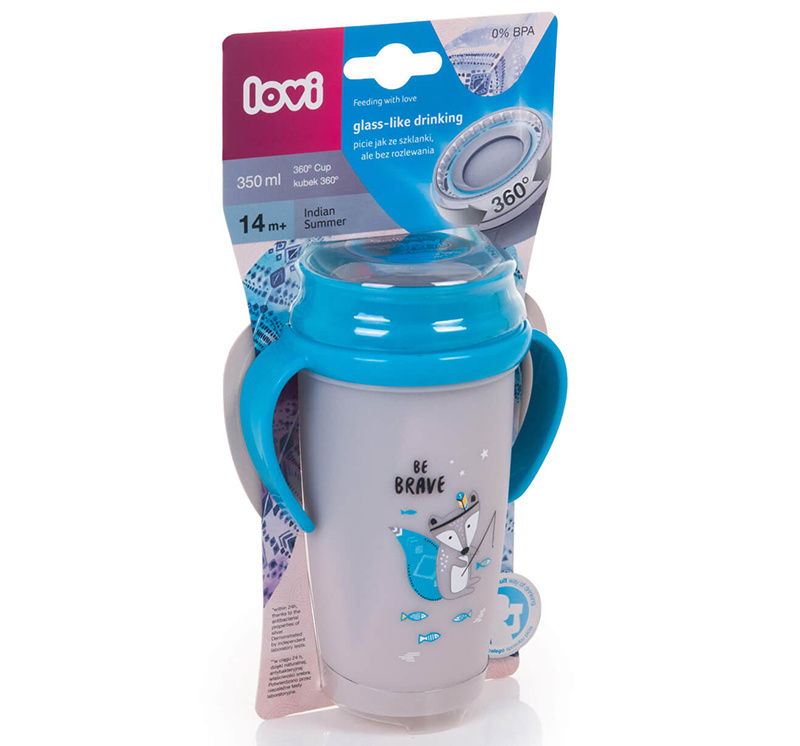 LOVI kubek niekapek 360' ACTIVE 350 ml 14M+ INDIAN SUMMER BOY LOVI kubek niekapek 360' ACTIVE 350 ml 14M+ INDIAN SUMMER BOY
