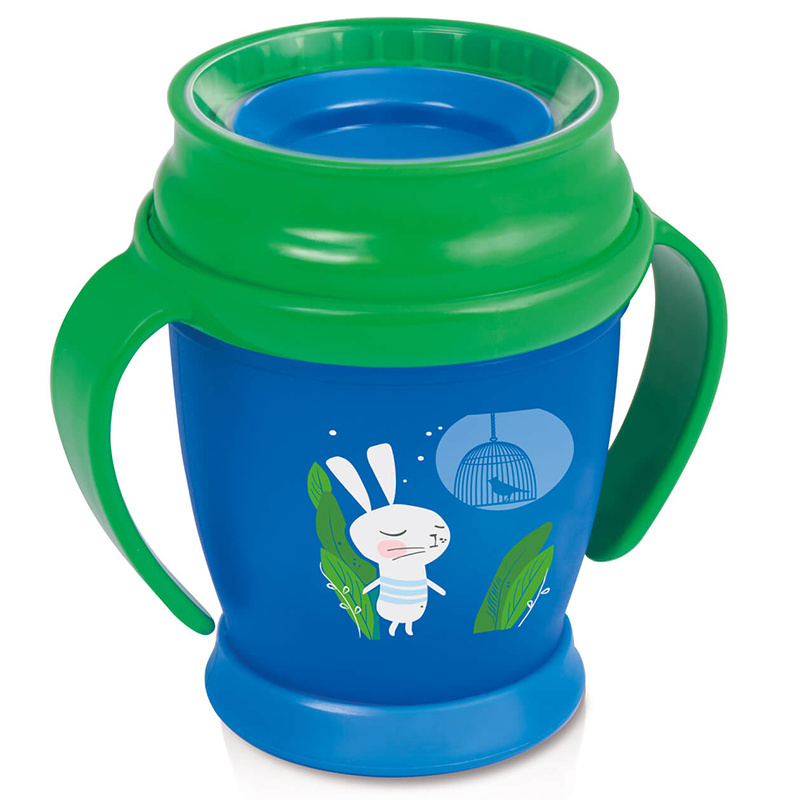 LOVI kubek niekapek 360 mini 210 ml 9+ FOLLOW THE RABBIT LOVI kubek niekapek 360 mini 210 ml 9+ FOLLOW THE RABBIT