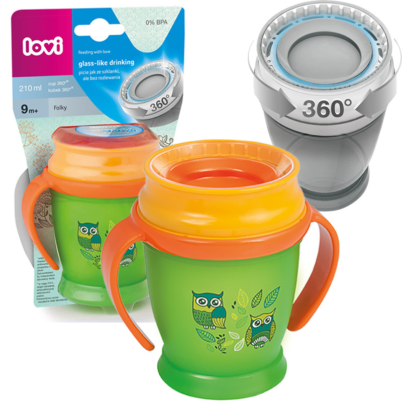 LOVI kubek niekapek 360 mini 210 ml 9+ FOLKY GIRL LOVI kubek niekapek 360 mini 210 ml 9+ FOLKY GIRL