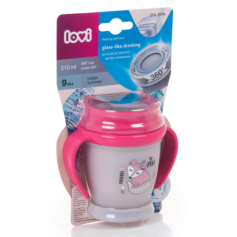 LOVI kubek niekapek 360 mini 210 ml 9+ INDIAN SUMMER GIRL LOVI kubek niekapek 360 mini 210 ml 9+ INDIAN SUMMER GIRL